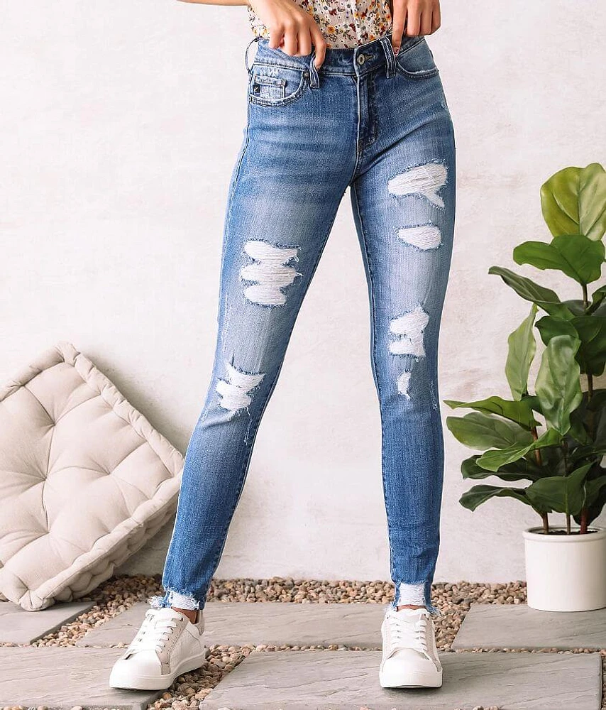 Mid-Rise Ankle Skinny Stretch Jean