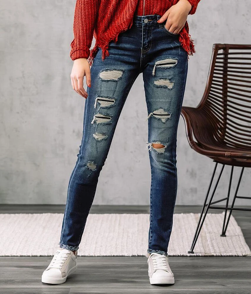 Mid-Rise Skinny Stretch Jean