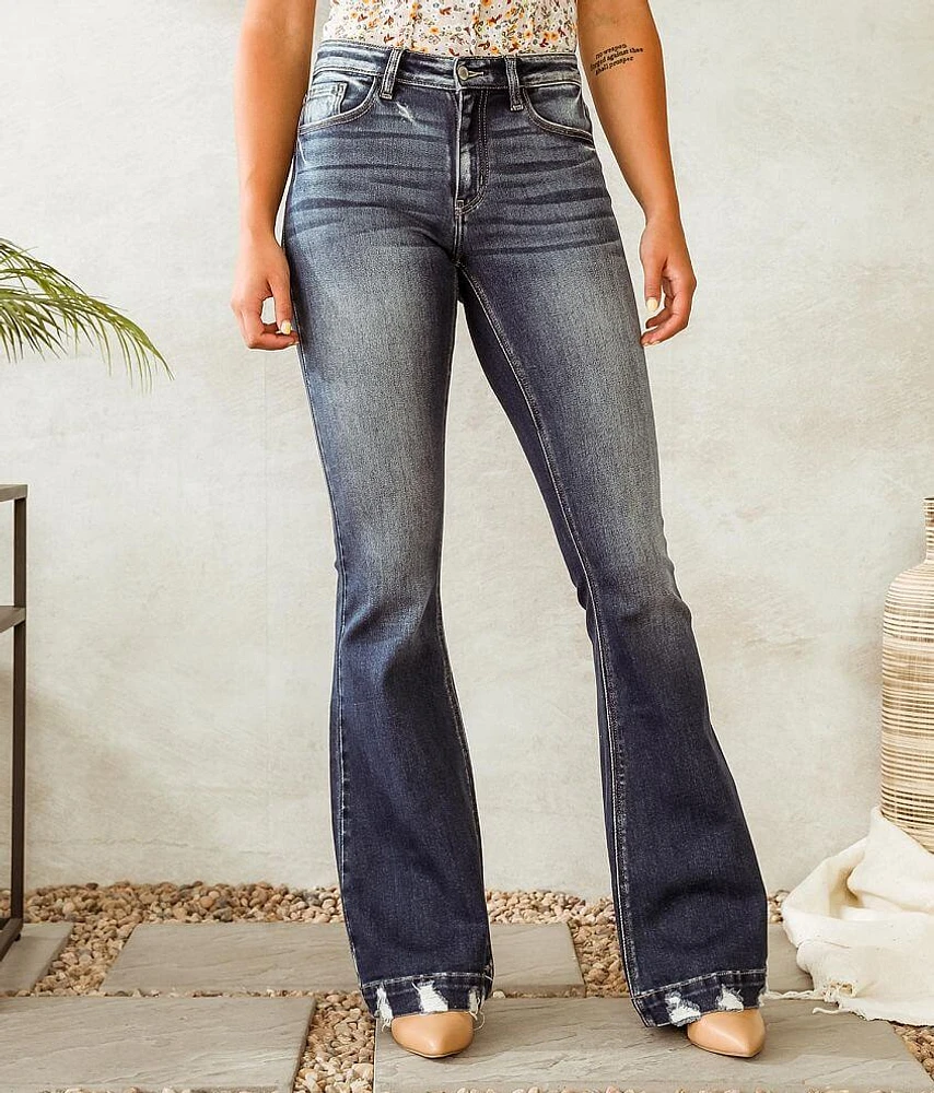 Kurvy Mid-Rise Flare Stretch Jean