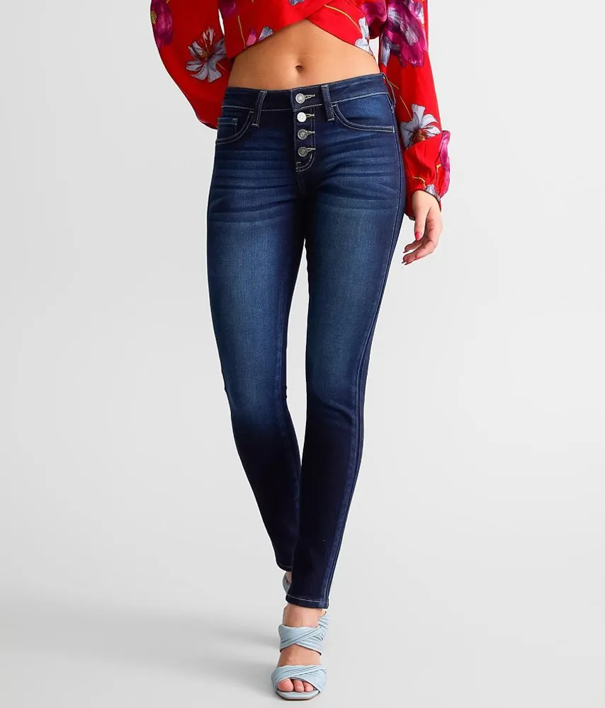 Mid-Rise Skinny Stretch Jean