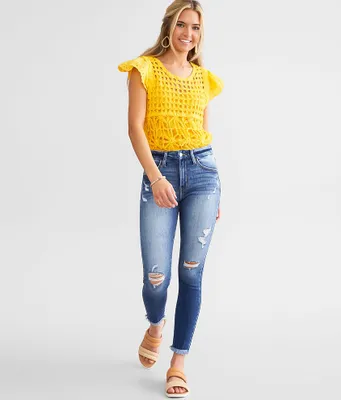 Kan Can Signature High Rise Ankle Skinny Stretch Jean
