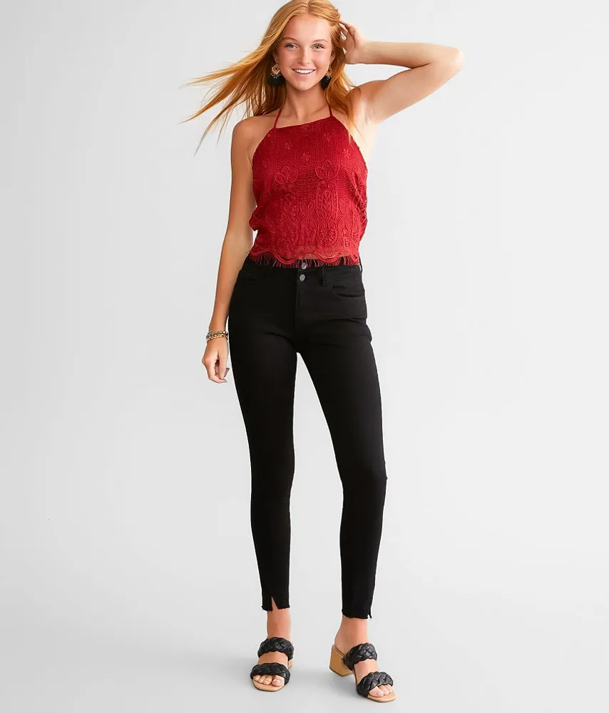 Kurvy Mid-Rise Ankle Skinny Stretch Jean