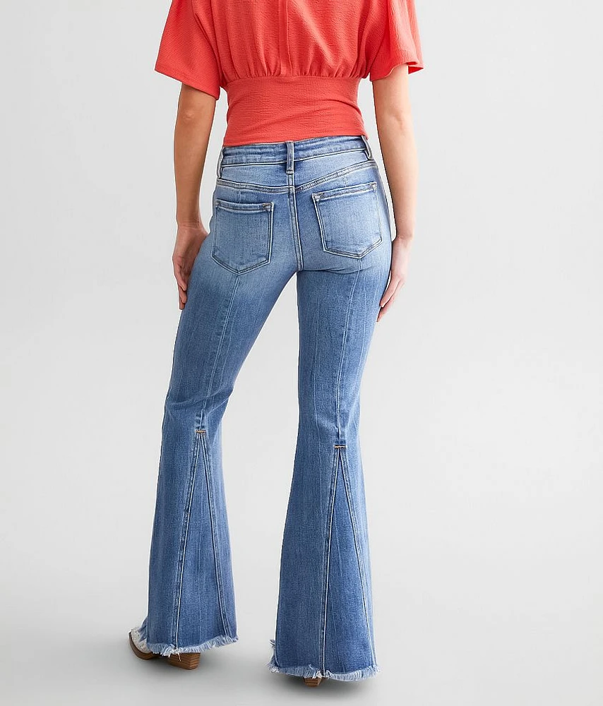 Mid-Rise Flare Stretch Jean
