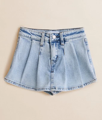 Girls - Kan Can Denim Pleated Stretch Skort