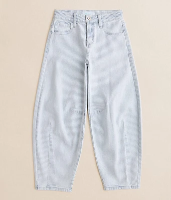 Girls - Kan Can High Rise Horseshoe Striped Stretch Jean