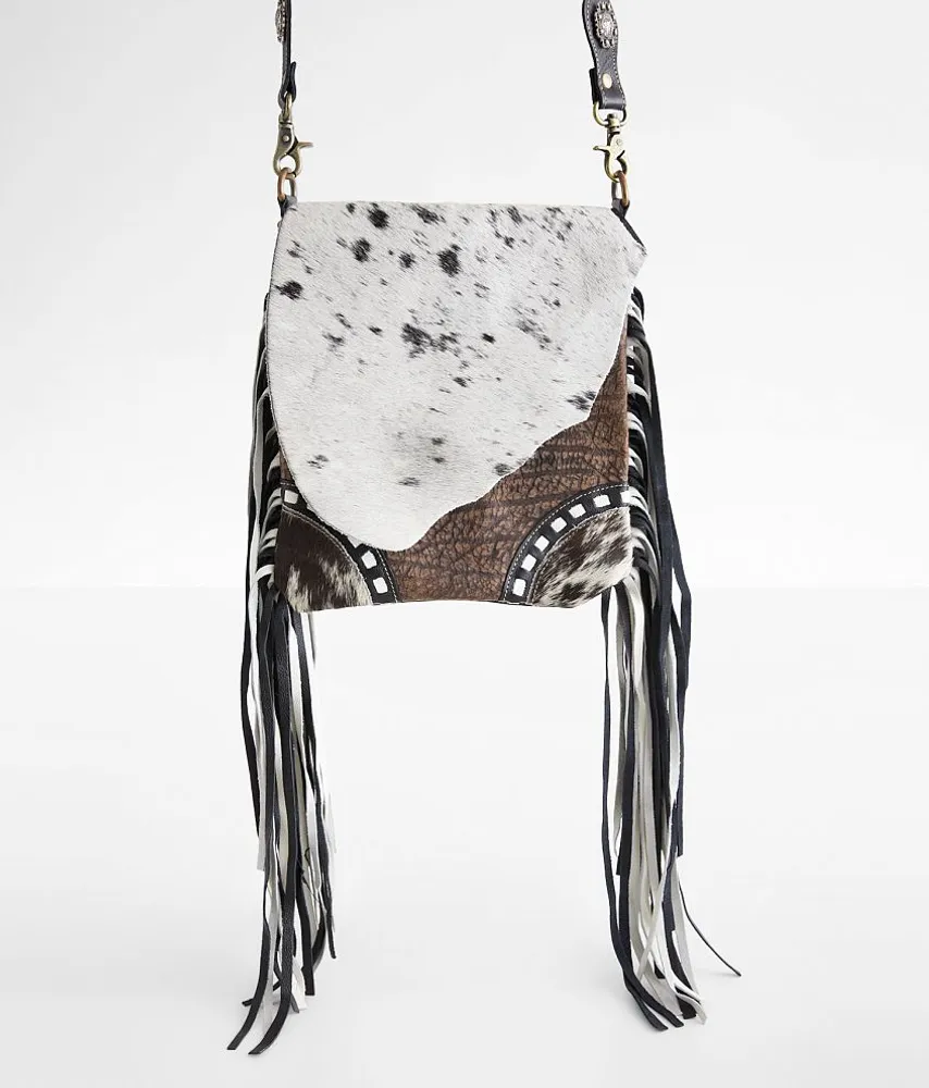 Corral Leather Fringe Crossbody Purse
