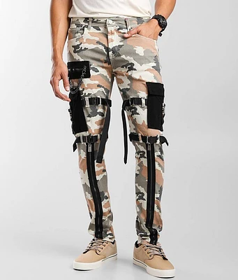 PREME Old Rose Camo Cargo Skinny Stretch Jean