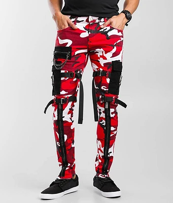 PREME Red Camo Cargo Skinny Stretch Jean