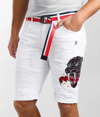 PREME White Stretch Short