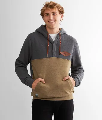 Kimes Ranch Ogden Hooded Henley Sweatshirt