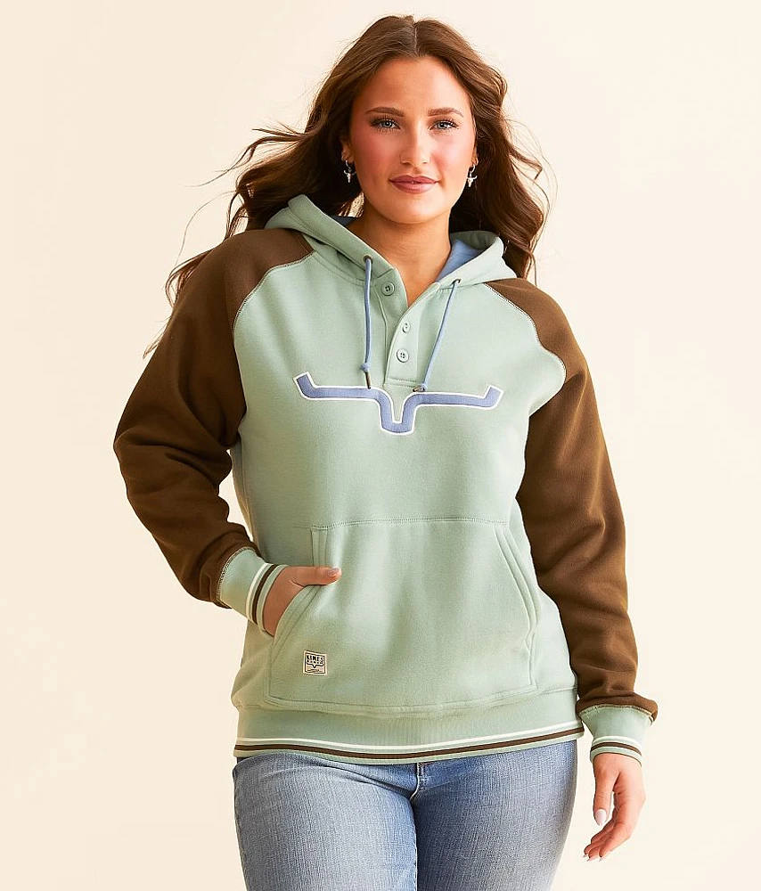 Amigo Hooded Henley Sweatshirt