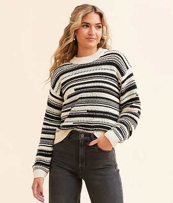 All in Favor Striped Sweater