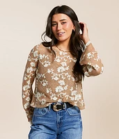 Willow & Root Floral Embroidered Top