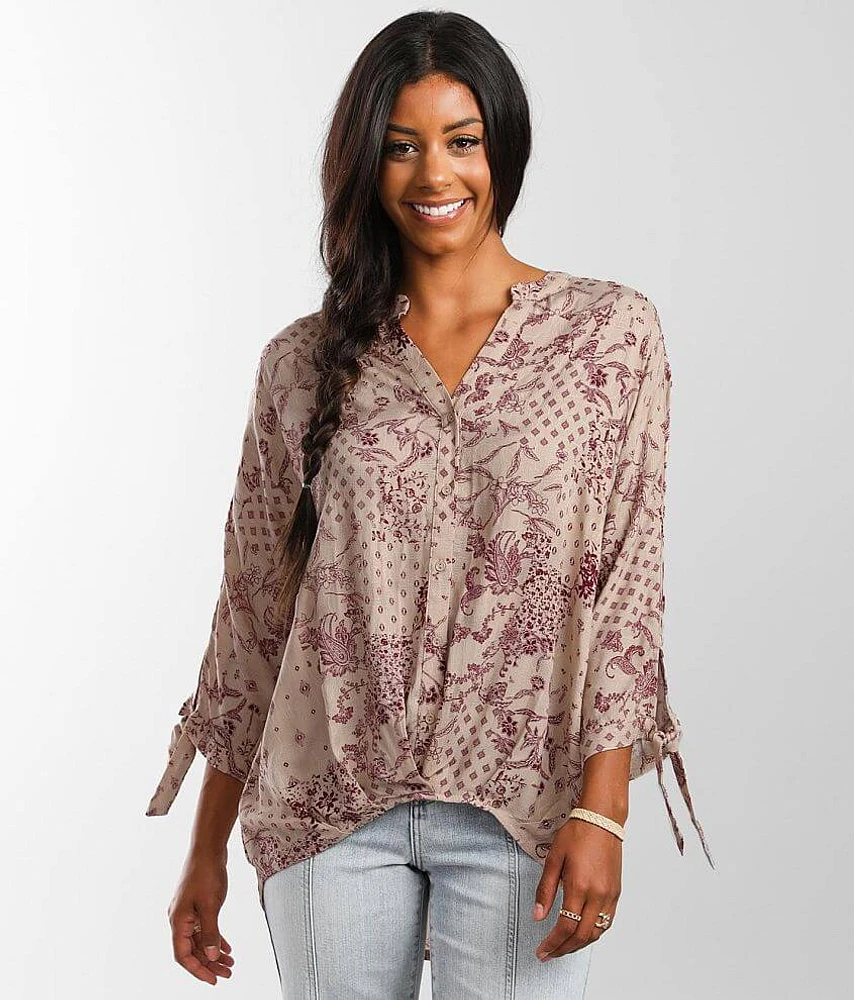 Woven Printed Top