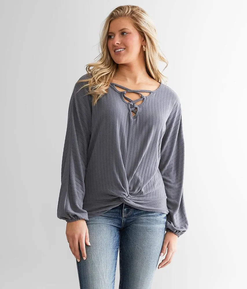 Strappy Front Twist Top