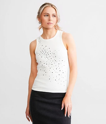 Gilded Intent Rhinestone Tank Top