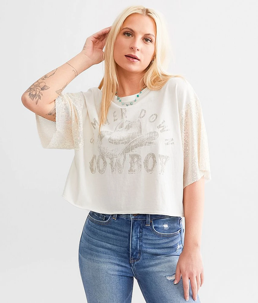 Simmer Down Cowboy Cropped T-Shirt