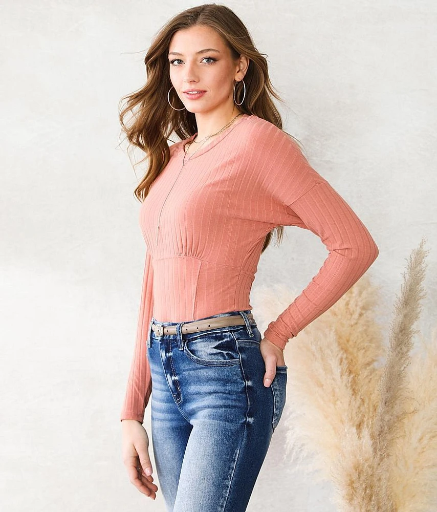 Wide Ribbed Top