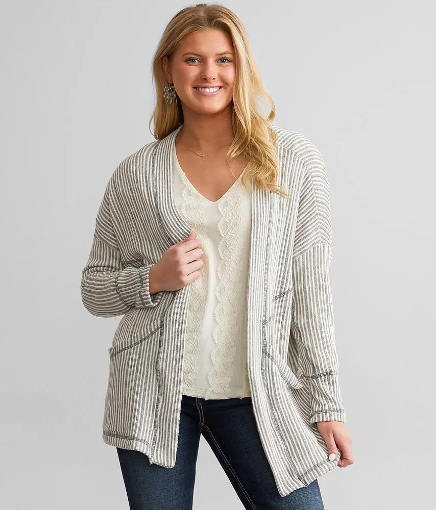 Striped Flyaway Cardigan