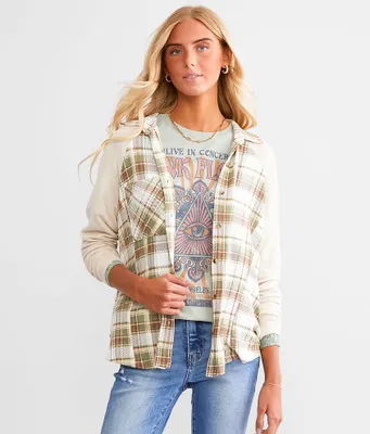 Modish Rebel Plaid Knit Shirt