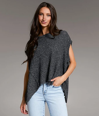 BKE Marled Sharktooth Hem Top