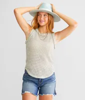 BKE Open Weave Tank Top