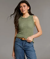 BKE Open Weave Tank Top