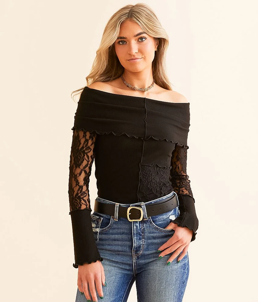 Off The Shoulder Lace Top