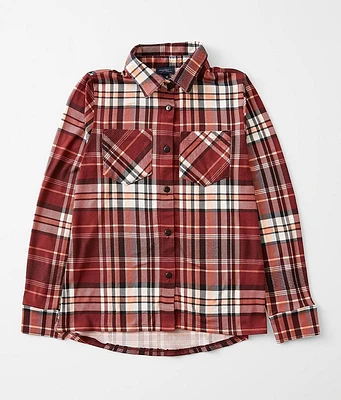 Girls - Daytrip Plaid Knit Shirt