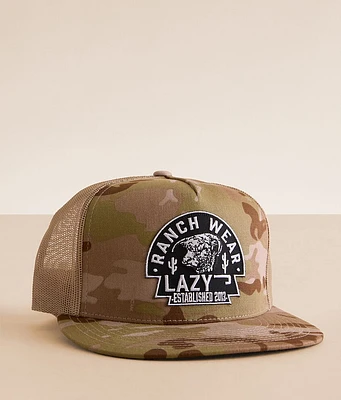 Lazy J Ranch Wear Multi Cam Camo Trucker Hat