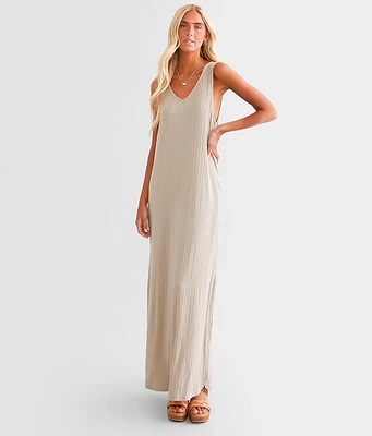 BKE Ribbed Knit Maxi Dress