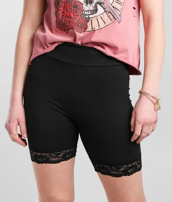 Lace Trim Biker Short
