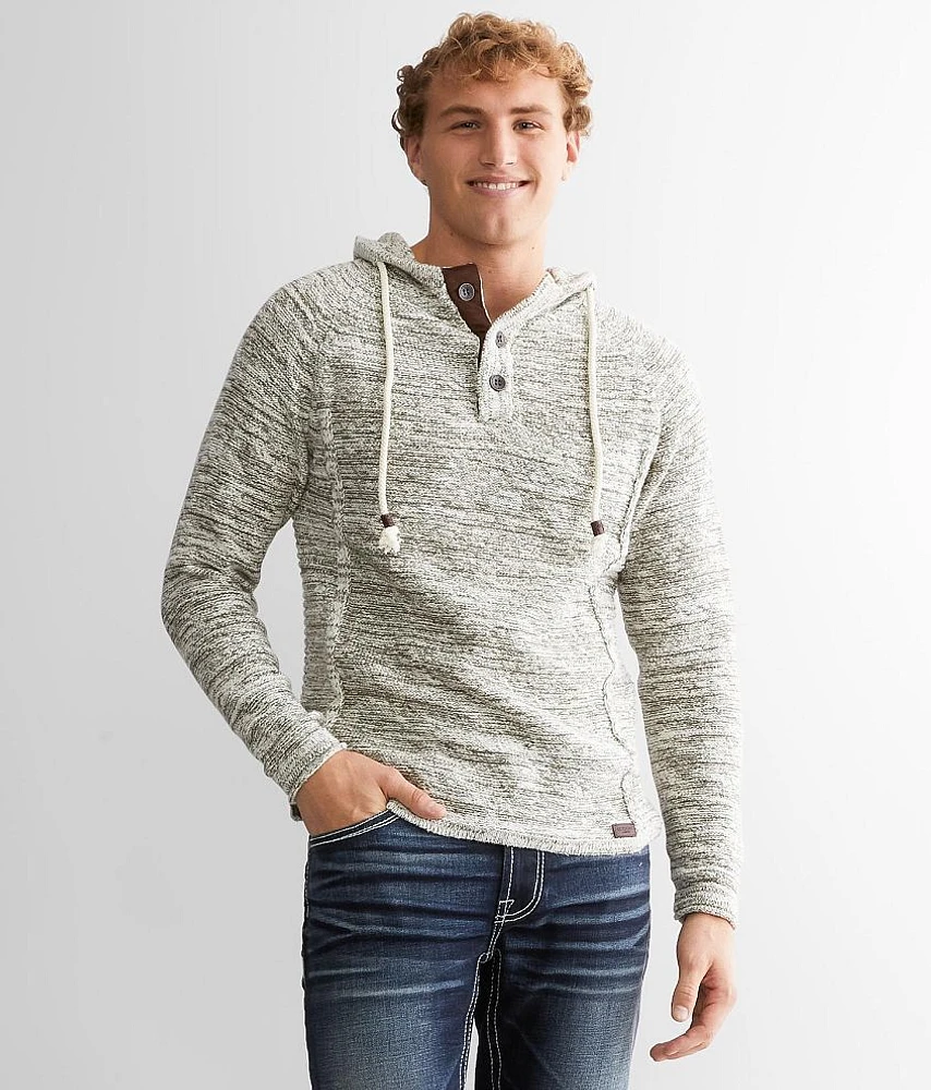 Hooded Henley Sweater