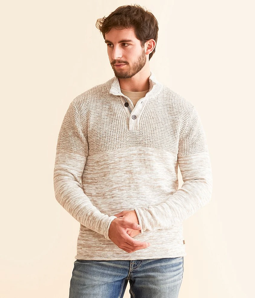 Textured Henley Sweater