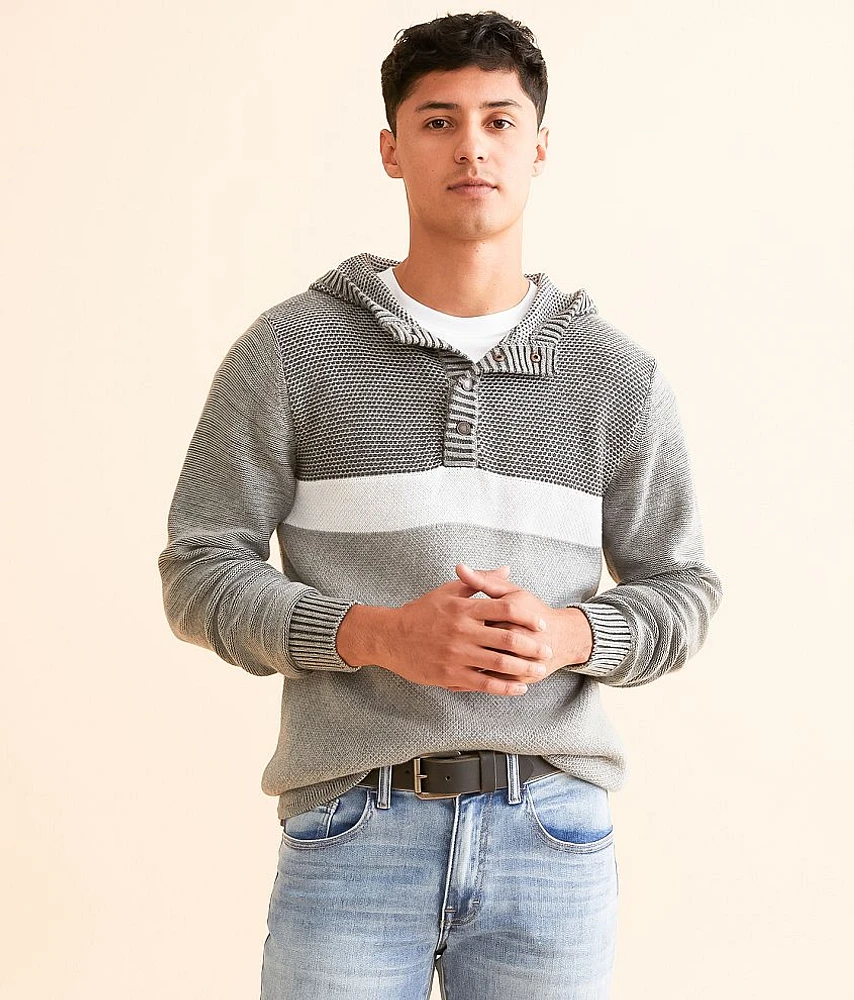 Hooded Henley Sweater