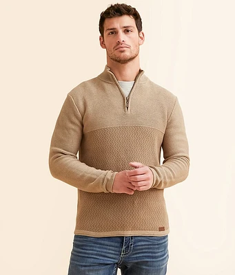 Outpost Makers Chevron Quarter Zip Sweater