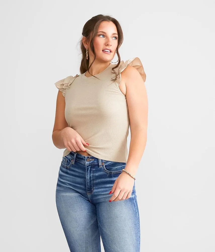 Ruffled Tank Top