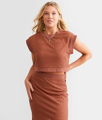 Willow & Root Lace Cropped Top