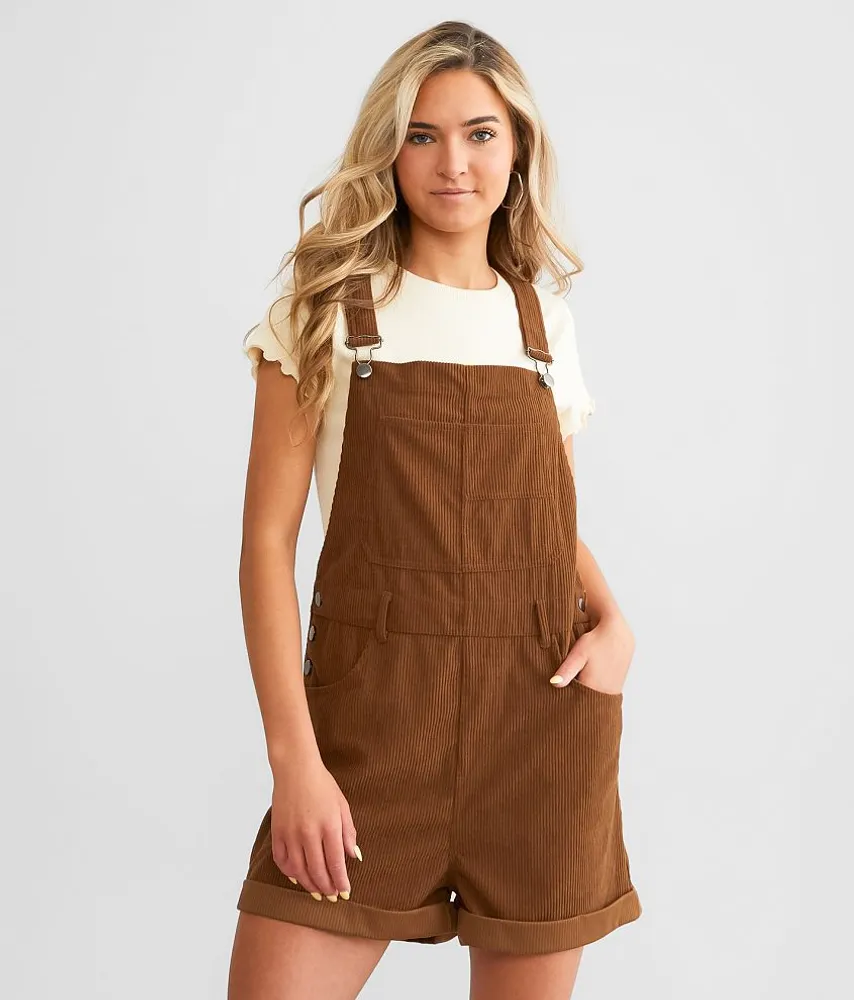 Corduroy Overall Short
