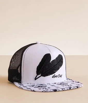 Lost Calf Feather Trucker Hat