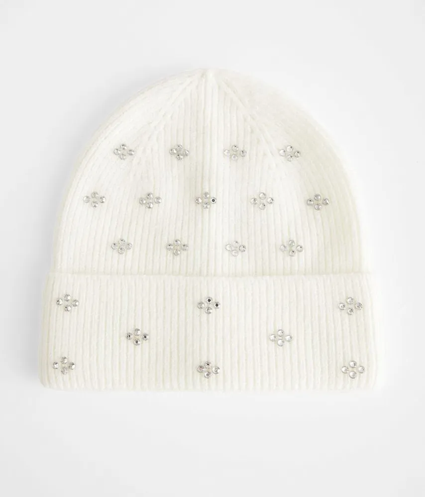 Lucky Zone Rhinestone Beanie