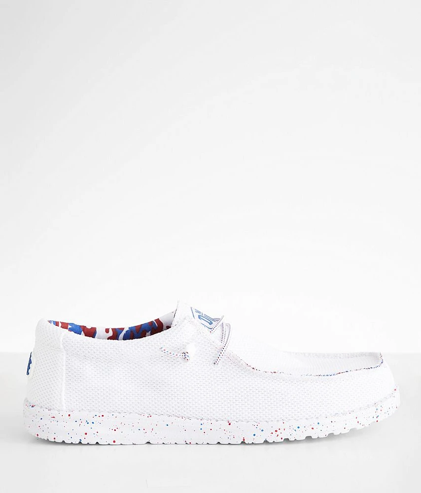 Wally Patriotic Splatter Sox Shoe