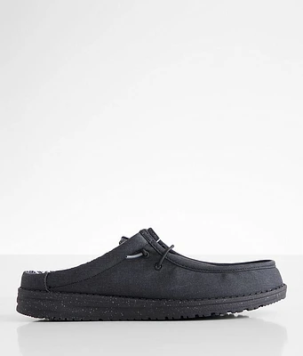 HEYDUDE Wally Slip Canvas Mule Shoe