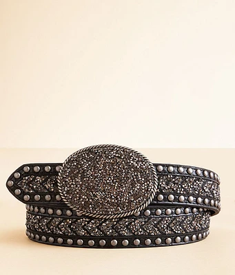 Angel Ranch Glitz Western Leather Belt