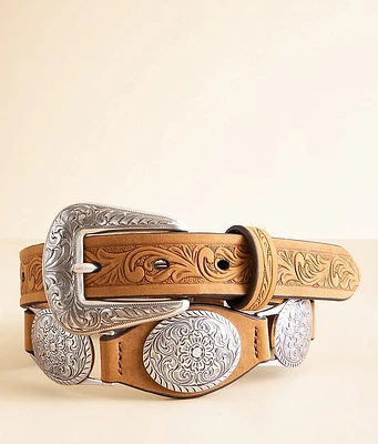Nocona Western Leather Concho Belt
