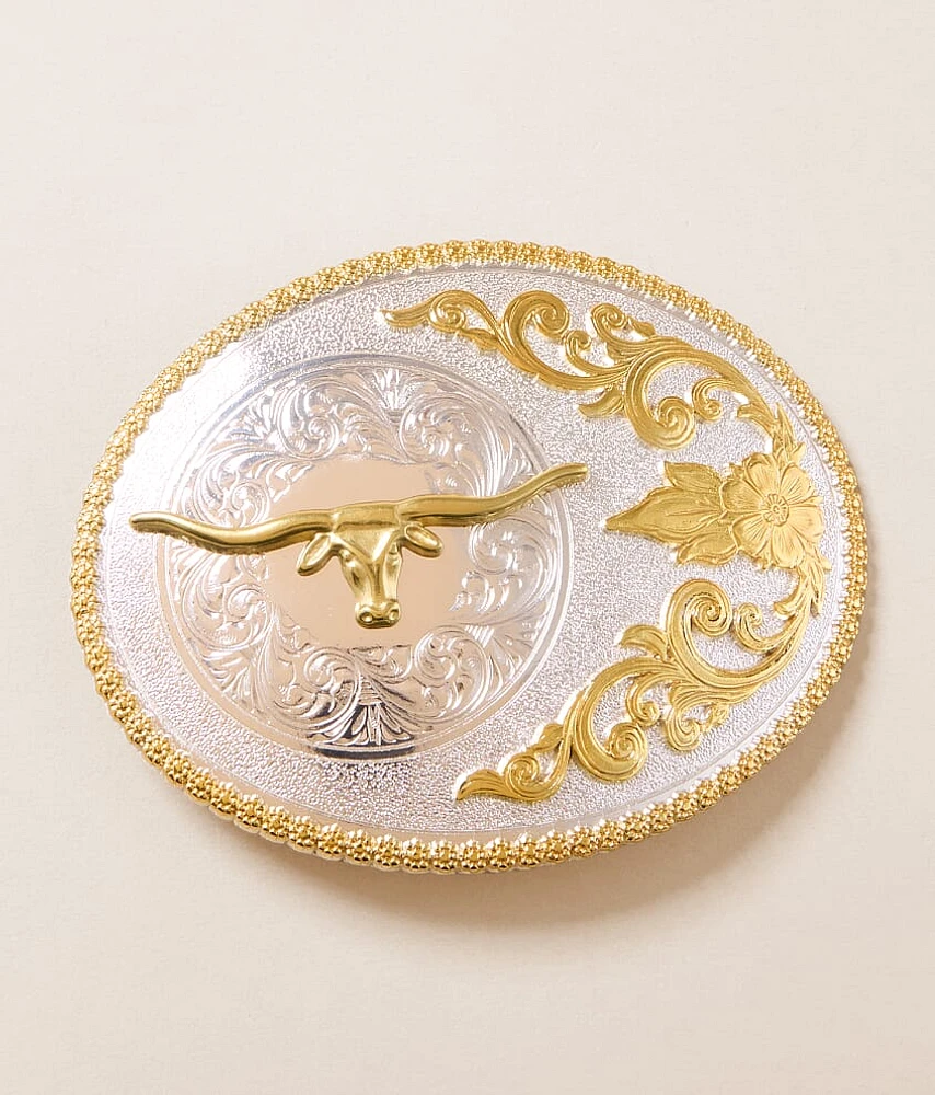 Nocona Oval Longhorn Buckle