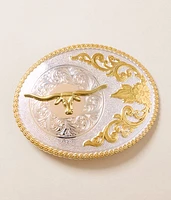 Nocona Oval Longhorn Buckle