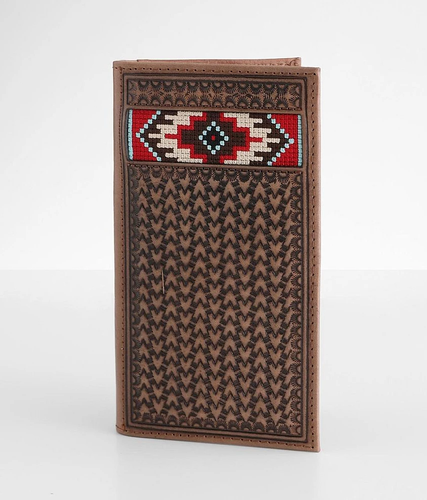 Embroidery Rodeo Leather Wallet