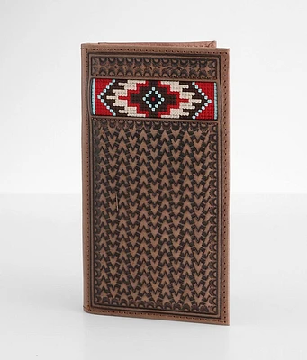 Ariat Embroidery Rodeo Leather Wallet