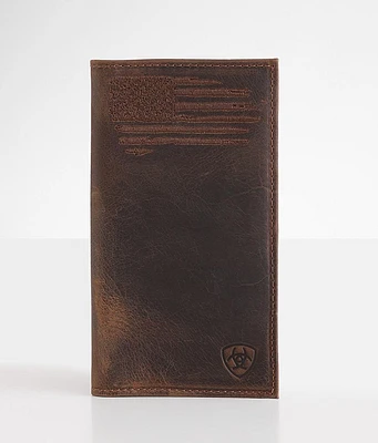 Ariat Rodeo Flag Leather Wallet